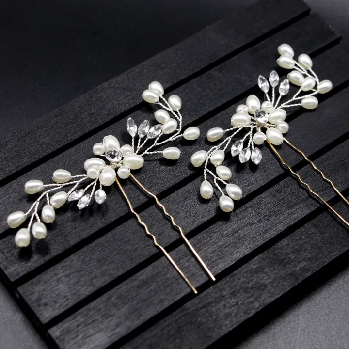 Ebay%20cross-border%20source%20Korean%20bridal%20handmade%20pearl%20crystal%20hairpin%20pins%20U-clamp%20wedding%20headwear%20-%20Image%202