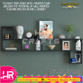 L-Shaped Floating Shelf -Adjustable Shelf - Multi-Functional Design for Books, Decor, and Storage-Modern Bookcase-Wall-Mounted Bookcase-Floating Bookshelves-HR Crafts. 