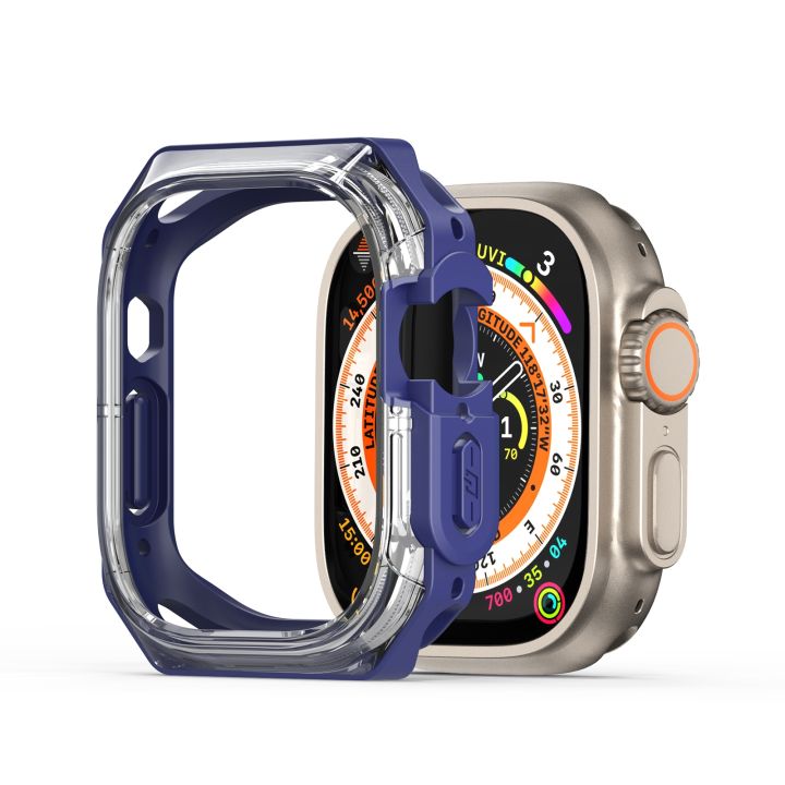 DUX DUCIS Tamo Series Hollow PC + TPU Watch Protective Case For Apple Watch Ultra 2 49mm / Ultra 49mm