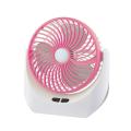 The JY Super JY-1880 is a 6-inch, rechargeable, mini table fan with a built-in 18650 lithium battery that has a capacity of 2400 mAh. It has three fan speeds, a dimmable LED light, and comes with a USB charger. The fan is made of ABS plastic and has a pow. 