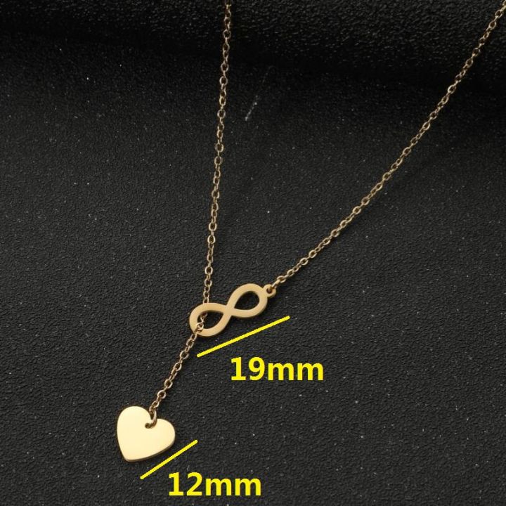 Dainty%20Non%20Tarnish%20Silver%2018K%20Gold%20Plated%20Stainless%20Steel%20Women%20Charm%20Infinity%20Heart%20Pendant%20Necklace%20Jewelry%20-%20Image%204