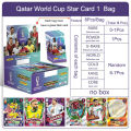 2022 Panini Football Star Cards Box Qatar World Cup Soccer Star Collection Messi Ronaldo Footballer Limited Fan Cards Box Set.