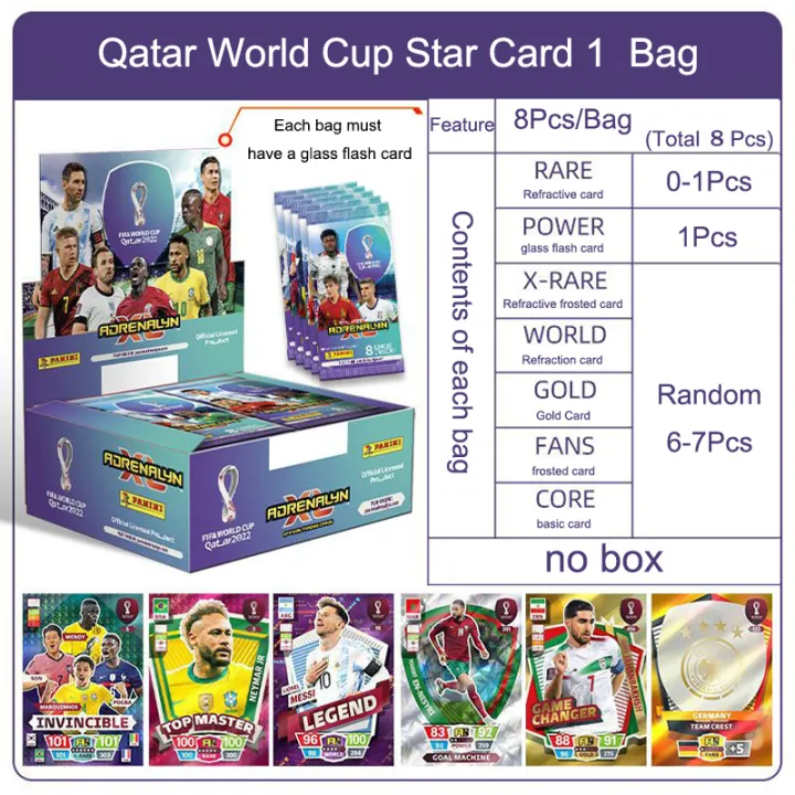 2022%20Panini%20Football%20Star%20Cards%20Box%20Qatar%20World%20Cup%20Soccer%20Star%20Collection%20Messi%20Ronaldo%20Footballer%20Limited%20Fan%20Cards%20Box%20Set%20-%20Image%207