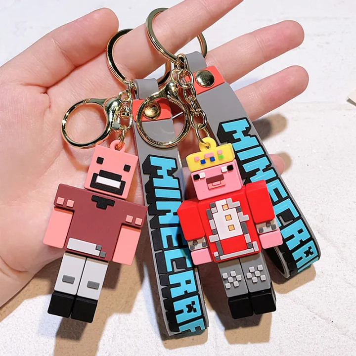 New%203D%20Game%20Minecraft%20PVC%20Keychain%20Ainme%20Steve%20Creeper%20My%20World%20Character%20Pendant%20Keychain%20Cute%20Bag%20Car%20Hanging%20Keyring%20For%20Fans%20Cherry%20Super%20Store%20-%20Image%202