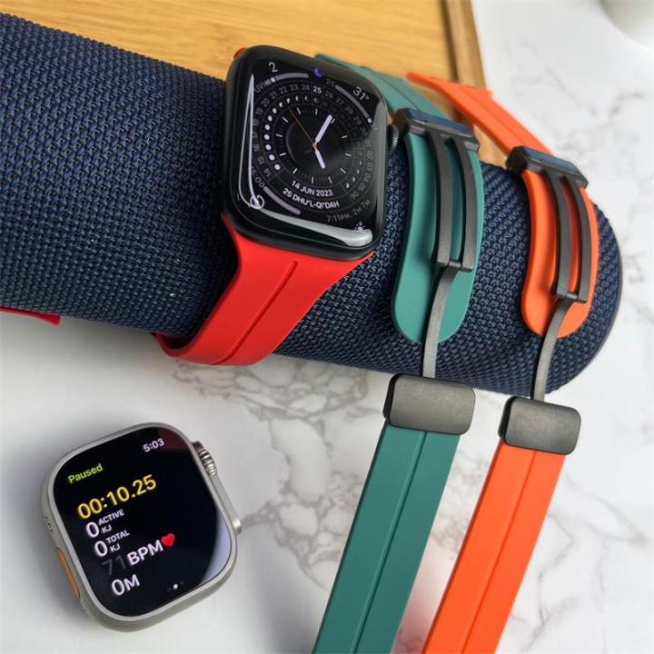 Magnetic Strap For Apple watch band 44mm 45mm 49mm 41mm