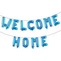 WELCOME HOME Full Set Foil Balloons - 11 Letter. 