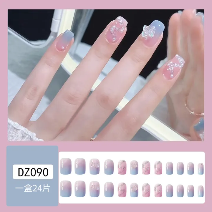 Elegant%20Press-On%20Nail%20Kit%2024pcs%20with%20Sparkling%20Design,%20Single%20Pack%20-%20Image%203