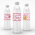 Barbie Princess Water Bottle Labels Let's Go Party Supplies Pink Birthday Decorations Stickers for Girls Baby Shower Party Gifts. 
