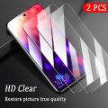 2 Pcs for Samsung Galaxy A35 A55 Screen Protector Tempered Glass Transparent Clear Screen Glass Film Casing for Samsung A35 A55 Cover No Black Edges.