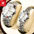 OLi-VS 9931 Fashion Luxury Couple Luminous Waterproof Mechanical Watch. 