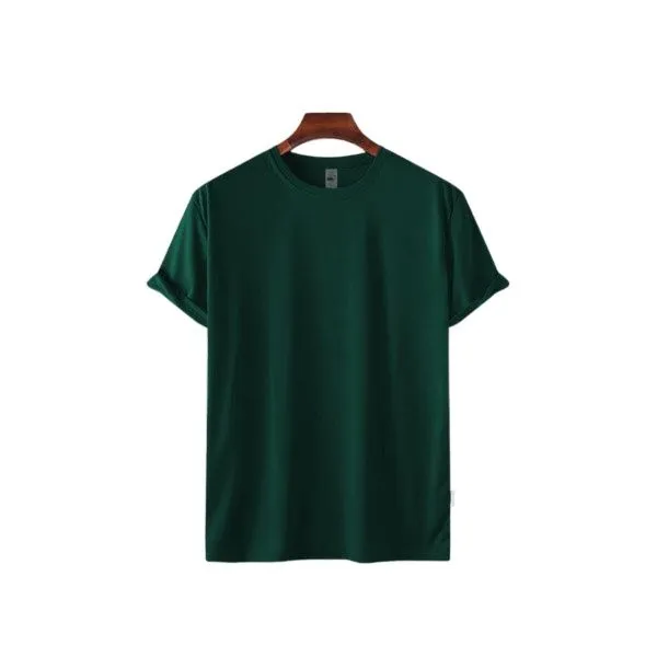 Whimsical%20Understated%20-Craftsmanship%20and%20Trendy%20-Mens%20Premium%20Solid%20T-shirt-Bottle%20Green%20color%20100%25cotton-%20Progressively%20Better%20-%20Image%202