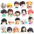 5pcs/set Demon Slayer Sleeping Series Figures Toys Kamado Tanjirou Nezuko Agatsuma Zenitsu Hashibira Inosuke Tsuyuri Kanawo.