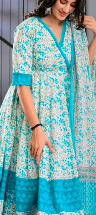 New%20exclusive%20designed%20Linen%20Gown%20piece%20long%20kurti%20For%20Stylish%20Women%20/%20Girls%20-%20Image%203