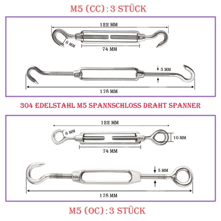 30%20Turnbuckle%20M5%20Wire%20Tensioner%20Set%20With%20Turnbuckle%20Wire%20Rope%20Clamp%20Thimbles%20Press%20Clamp%20For%20Tightening%20-%20Image%205