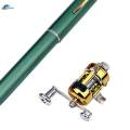 Mini Fishing Pole 39 Inch Pocket Size Fishing Rod and Reel for Travel Fishing Sea saltwater and freshwater.