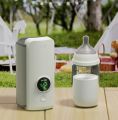 Compact Baby Bottle Warmer with Temperature Adjustment – Rechargeable Milk Heating Device. 