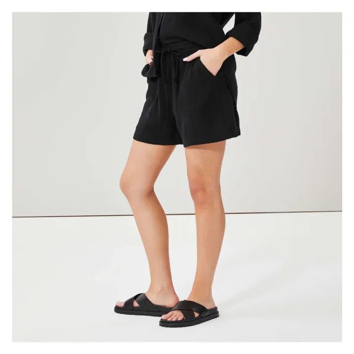 Cotton%20Gauze%20High%20Rise%20Pull-On%20Soft%20Shorts%20For%20Women%20-%20Image%205