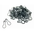 Black Elegant Coil-Less Metal Hijab Pins - Stylish & Secure. 