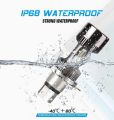 Motorcycle 12v H4 Hi Lo beam Moto LED white M8 Headlight. 