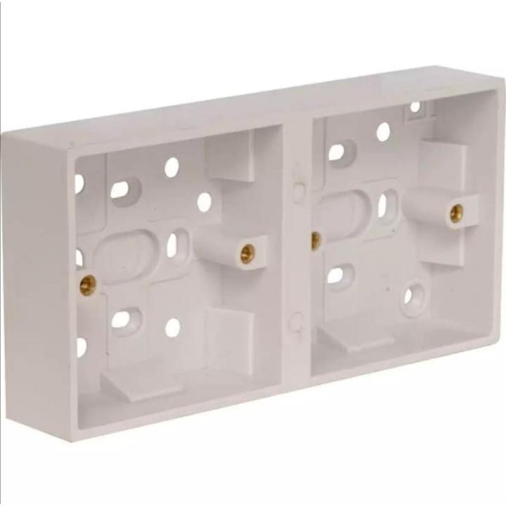 2 gang mk board MK Electric PVC Back Box, 2 Gangs for 8 pin socket any gang switch