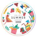F9095-F1 Bubble Tea Packaging Roll Of Plastic Cup Sealing Sealer Print Packing Film Transparent For Para Jelly Milk.