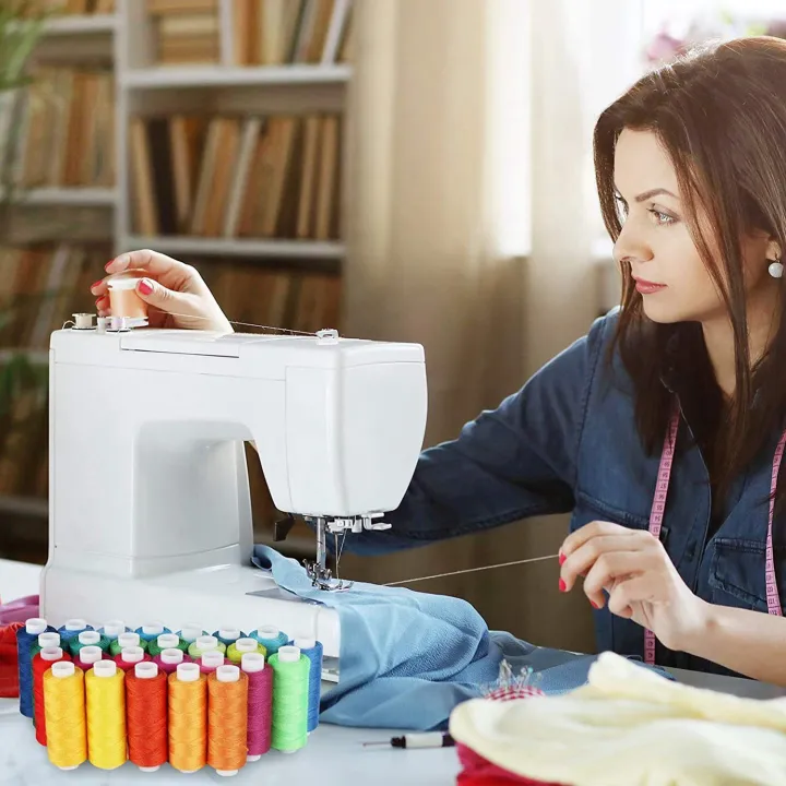 Sewing%20Thread%20Set%20100%20Colour%20250Yd%20Each%20Spool%20for%20Hand/Machine%20Sewing%20-%20Image%204