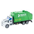 GC Kids Pull Back Car Model Simulation Container Sanitation Vehicle Garbage Truck Toys Engineering Vehicles For Kids Gifts.