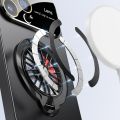 Rotation Gyroscope Magnetic Stand Phone Case For iPhone 14 13 11 12 15 Pro Max 15Plus Large Windows Full Lens Protection Cover.