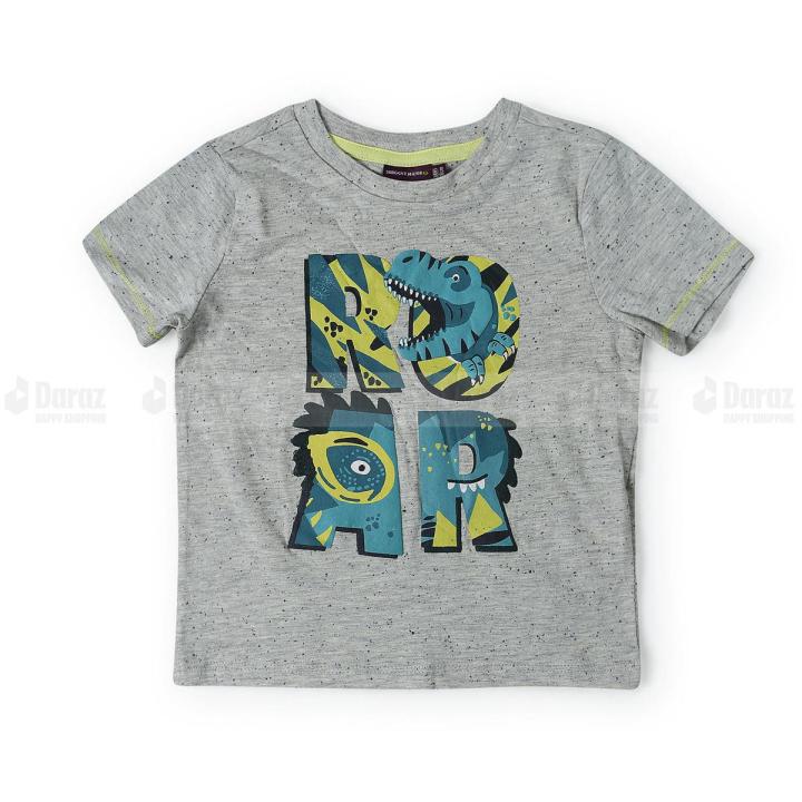Stylish Printed Short Sleeve T-Shirt For Boys
