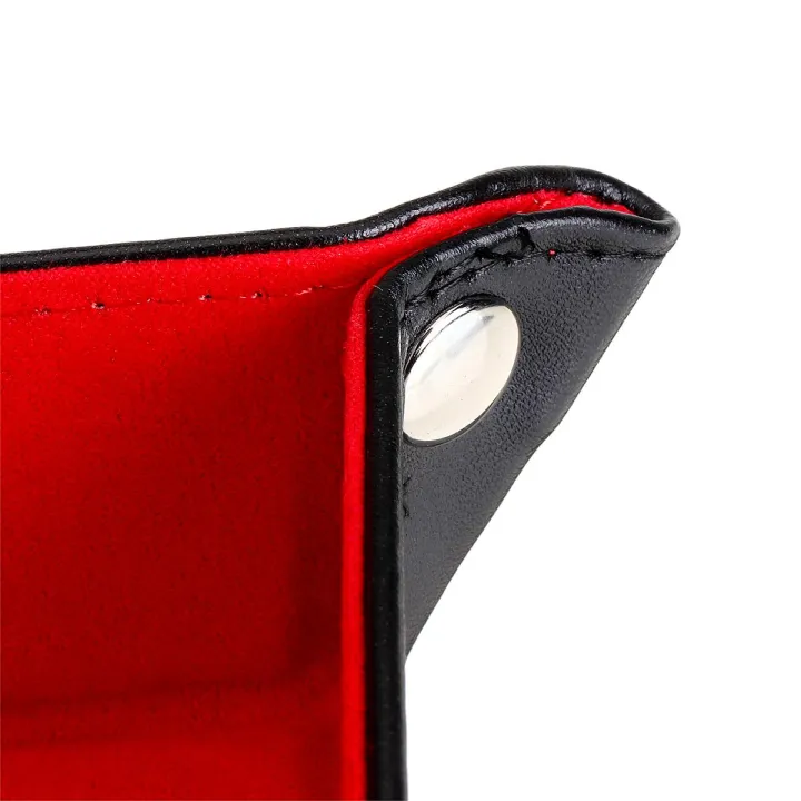 Amusing%20Red%20Handcrafted%20Dice%20Tray%20Collapsible%20Desktop%20Box%20+%207%20Dices%20For%20Board%20Gaming%20Fun%20-%20Image%205