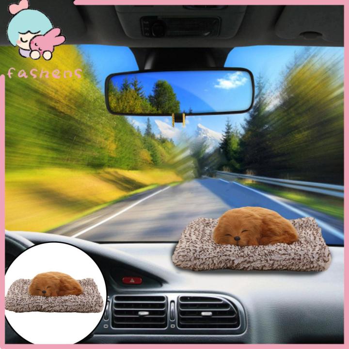 Artificial Fur Dog Model Adorable Bamboo Charcoal Puppy Ornament for Car Decoration Handcrafted with Activated Carbon Artificial Fur Perfect Gift for Animal Lovers Southeast Asian Style