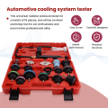 18pcs Universal Radiator Pressure Tester Kit, Coolant Pressure Tester Kit Coolant Vacuum Refill Kit for Cooling System. 