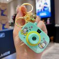 Cartoon Sanrio camera keychain children's toys luminous projection camera car keychain small gifts. 