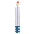 2PCS 0.6L Soda Maker Refillable Soda Spare Reusable Accessory for Soda Machines ,Black+Blue+Silver.