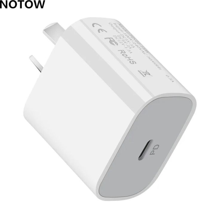NOTOW 5V 3A 9V 2A AU/US/EU/UK Plug 18W PD USB Type C Wall Charger Travel Power Adapter Quick Fast Charger For iPhone 12 Samsung