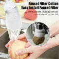 Faucet Filter Cotton Universal Faucet Water Filter Bag – High-density Non-woven Fabric Sediment Remover for Tap Water Rust Particles Anti-splash Soft Flow Faucet Cover for Clean Drinking Water.