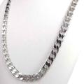 Alloy, 18 K WHITE Plated Chain Necklace For Men.