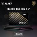 MSI SPATIUM S270 SATA 2.5 INCH 480GB SSD. 