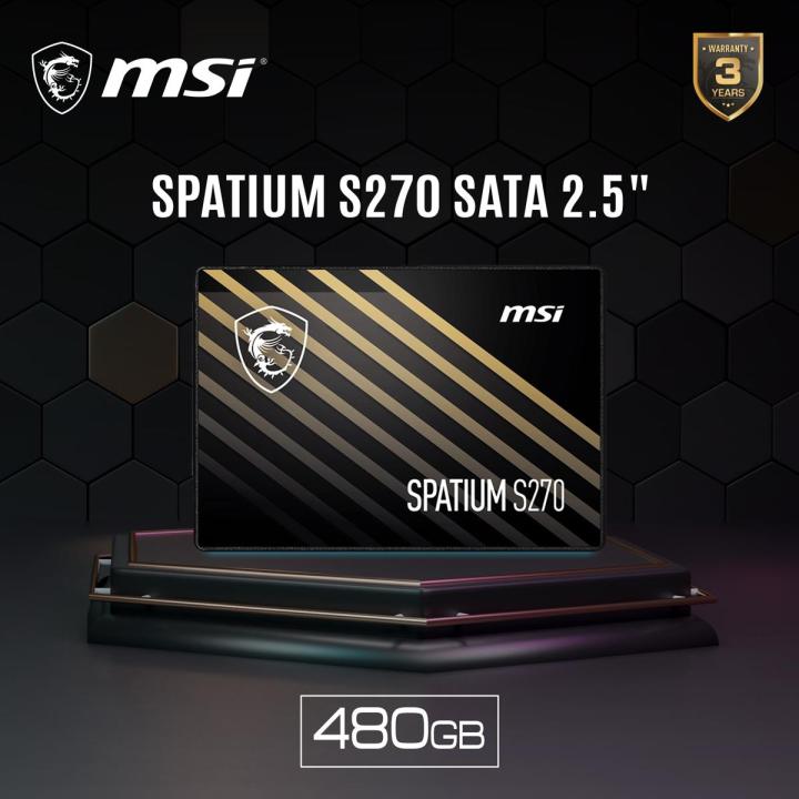 MSI SPATIUM S270 SATA 2.5 INCH 480GB SSD
