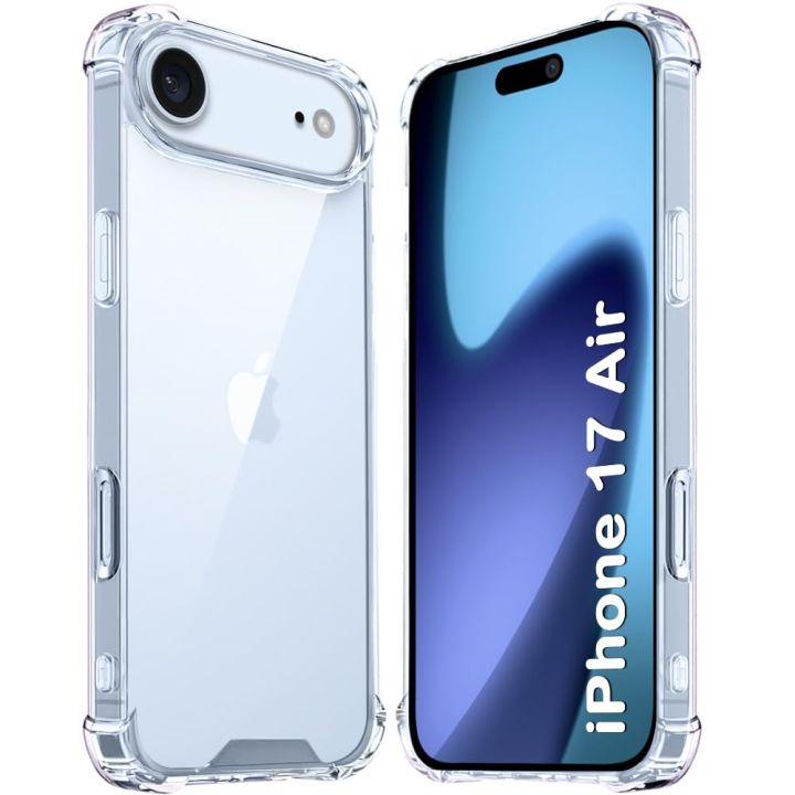 Crystal%20Clear%20Back%20Cover%20Case%20for%20apple%20iPhone%2017e%20/%20iPhone%2017%20/%20iPhone%2017%20Air%20/%20iPhone%2017%20Pro%20/%20iPhone%2017%20Pro%20Max%205G%20%7C%20Shockproof%20Soft%20TPU%20Case%20%7C%20Cushioned%20Edges%20for%20Ultimate%20Protection%20Back%20Cover%20Case%20(TPU,%20Transparent)%20-%20Image%203