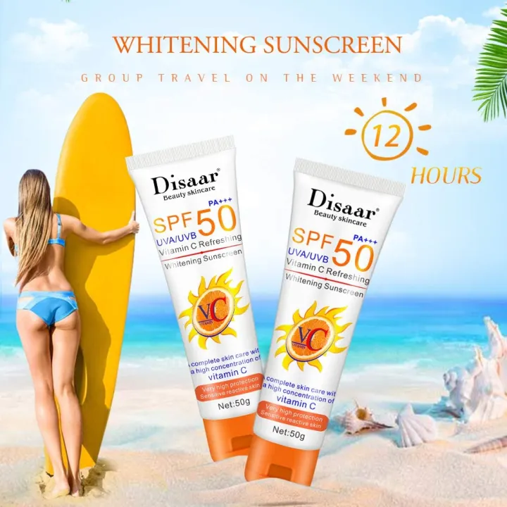 Sunscreen%20&%20Aftersun%20Cream%20-%20Disaar%20Vitamin%20C%20Sunscreen%20SPF50%20PA+++%2050gm%20Oil%20Free%20Sunscreen%20Instant%20High%20Protection%20Sunblock%20Cream%20-%20Image%206