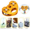 Ropeway Double Shaft Pulley Outdoor High Altitude Traverse Carriage Climbing Golden. 