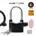 Security Alarm Lock - Black - Door Bottom Sealing Strip. 