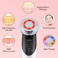 7 in 1 Facial Massager Mesotherapy Radiofrequency For Face Apparatus Radio Frequency EMS Skin Tightening Lifting Device LED Care.