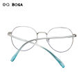 OQ BOGA 20 Styles Unisex Anti UV Photochromic Sunglasses Anti Blue Light Radiation Metal Round Frame Computer Glasses.