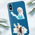 10/30/50pcs Disney Frozen Elsa Anna Princess Stickers Kawaii Girls Cartoon Decals DIY Bike Laptop Car Vinyl Sticker for Kids Toy.