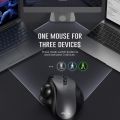 HXSJ Rechargeable Trackball Mouse BT+2.4G Dual Mode Mouse for PC Mac Computer Laptop Tablet Gamer Mause. 