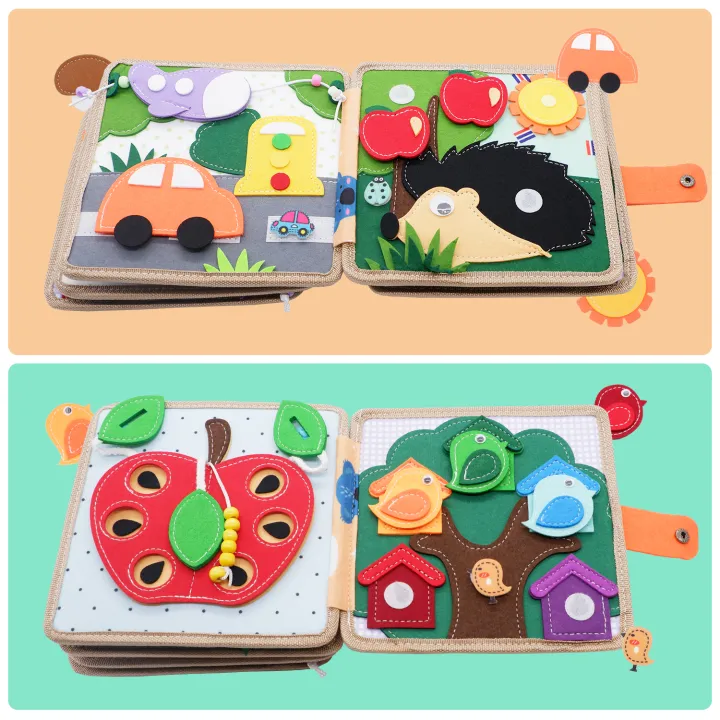 Baby%20Toy%20Soft%203D%20Cloth%20Book%20First%20Book%20Montessori%20Infant%20Early%20color%20Cognitive%20Educational%20Toys%20Learning%20Basic%20Life%20Skills%20Toys%20SnowWhite%20-%20Image%202