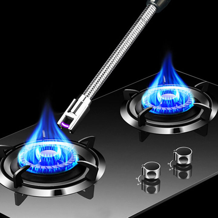 USB%20360%C2%B0%20Kitchen%20Candle%20Gas%20Stove%20Plasma%20Pulse%20Electric%20Arc%20Lighter%20Outdoor%20Metal%20Windproof%20Power%20Display%20Hook%20Ignition%20Gun%20Kengding%20-%20Image%203