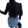 women leather jacket. 